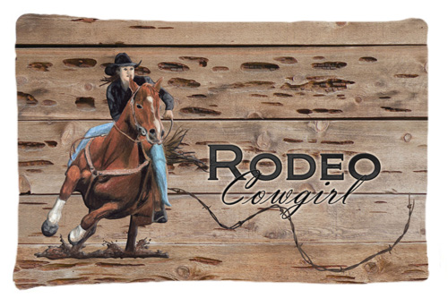 Sb3055pillowcase Rodeo Cowgirl Barrel Racer Moisture Wicking Fabric Standard Pillowcase