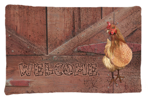 Welcome Chicken Moisture Wicking Fabric Standard Pillowcase
