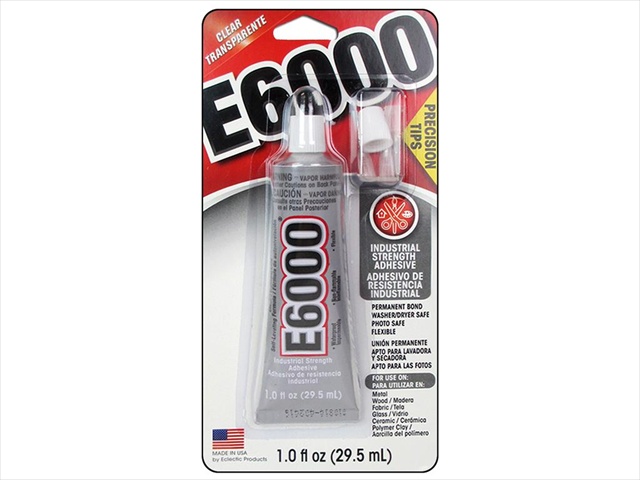 Ecl31020 Adhesive E6000 Precision Tip Glue - 1 Oz. Card