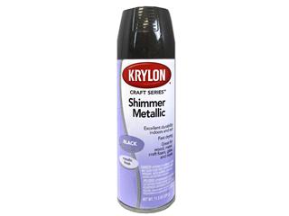 Diversified Brands Kry3926 Krylon Shimmer Metallic Spray Paint, Black - 11.5 Oz.