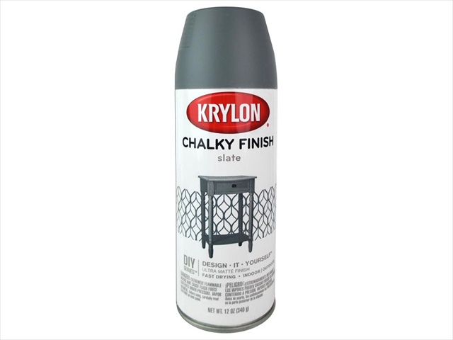 Diversified Brands Kry4103 Krylon Chalky Finish - Slate, 12 Oz.