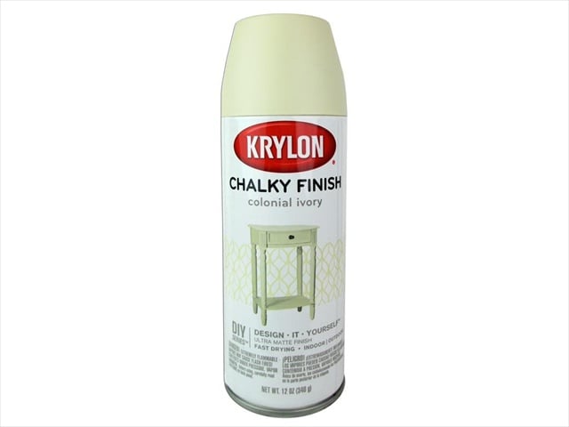 Diversified Brands Kry4108 Krylon Chalky Finish - Colonial Ivory, 12 Oz.
