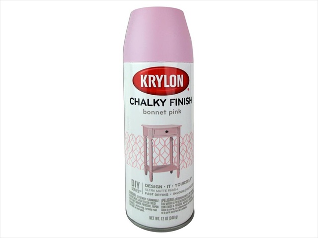 Diversified Brands Kry4116 Krylon Chalky Finish - Bonnet Pink, 12 Oz.