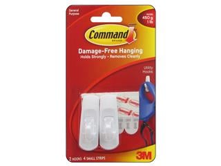 Cad17002 Command Adhesive Small Hook, Pack Of 3
