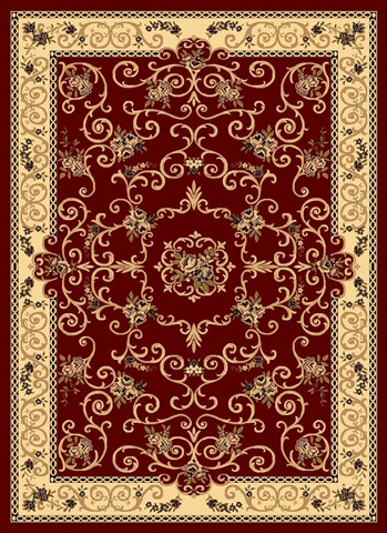 21331 3 Ft. 11 In. X 5 Ft. 3 In. New Vision Souvanerie Red Rectangular Area Rug