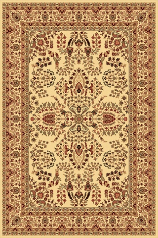 21872 5 Ft. 3 In. X 7 Ft. 10 In. New Vision Lilihan Cream Rectangular Area Rug