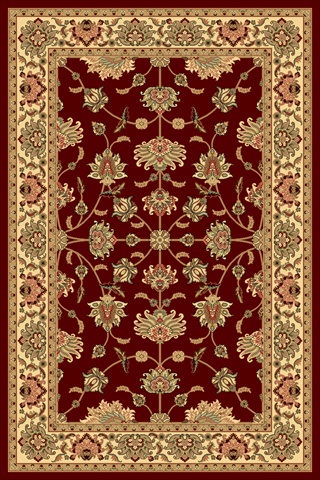 21848 3 Ft. 11 In. X 5 Ft. 3 In. New Vision Kashan Cherry Rectangular Area Rug
