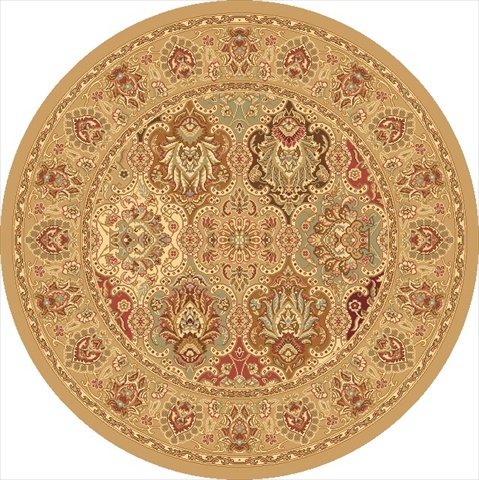 22763 5 Ft. 3 In. New Vision Panel Berber Round Area Rug