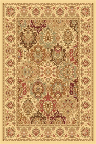 22780 3 Ft. 11 In. X 5 Ft. 3 In. New Vision Panel Cream Rectangular Area Rug