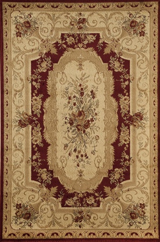 23769 5 Ft. 3 In. X 7 Ft. 10 In. Sorrento Aubusson Red Rectangular Area Rug