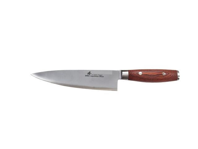 C2p Vg-10 Series 3 Layers Forged 8 In. Pakkawood Handle Steel Cooking Chef Knife
