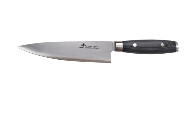 C2m Vg-10 Series 3 Layers Forged 8 In. Micarta Handle Steel Cooking Chef Knife