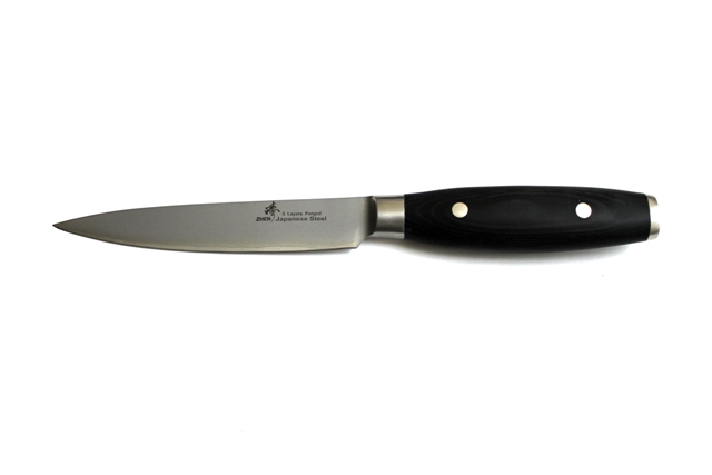 C4m Vg-10 Series 3 Layer Forged 4.5 In. Micarta Handle Fruit Paring Utility Knife