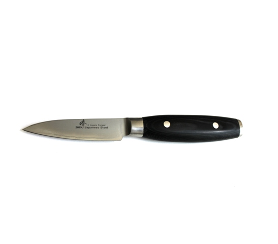C5m Vg-10 Series 3 Layer Forged 3.5 In. Micarta Handle Fruit Paring Knife
