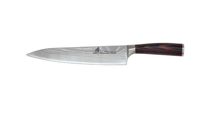 D1p Vg-10 Series Damascus 9.5 In. Pakkawood Handle Dragon Gyuto Chef Knife