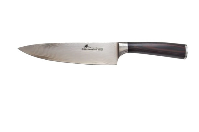 D5p Vg-10 Series Damascus 8 In. Pakkawood Handle Chef Knife