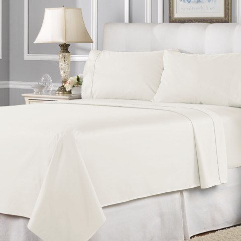 800 Thread Count Cotton Rich Sheet Set With Bonus Pillowcases 6-piece Set, Queen, White