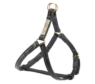 UPC 888629000072 product image for Bobby 7292 Crystal Princess Lambskin Harness - Black Size 25 | upcitemdb.com