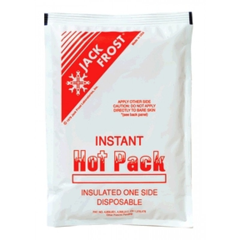 30104 6 In. X 9 In. Jack Frost Insulated Instant Hot Packs, Disposable, 24 Per Case