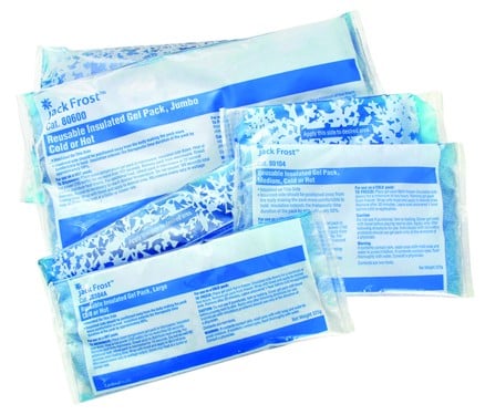 80304a 4.5 X 10.5 In. Jack Frost Insulated Hot & Cold Gel Packs, Reusable, Large, 24 Per Case