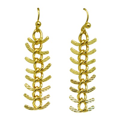 Gold Long Chain Earrings