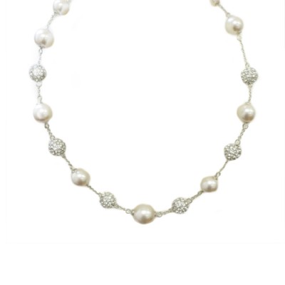 Cream Pearl Shambhala Necklace