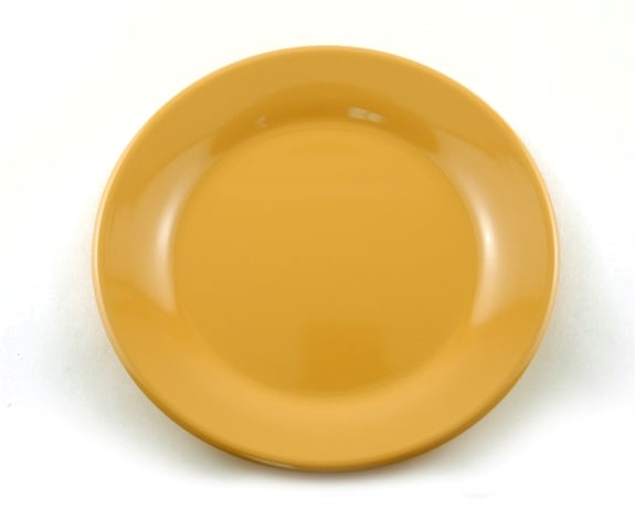 Ag 1135-6 Solid Color Melamine Non-skid 8 In. Salad & Dessert Plate - Set Of 6