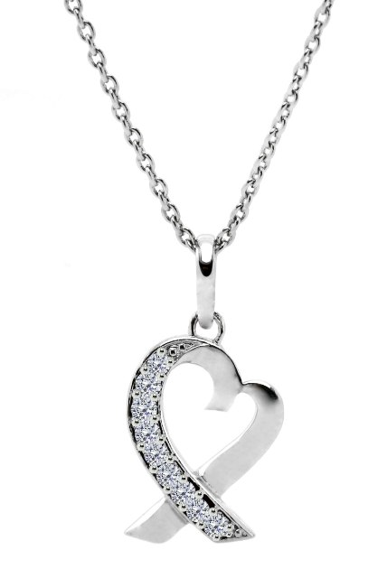 Gp006-cr 14 W X 27 H Mm. Round Shape Rhodium Plated Crystal With Crystals Pendant