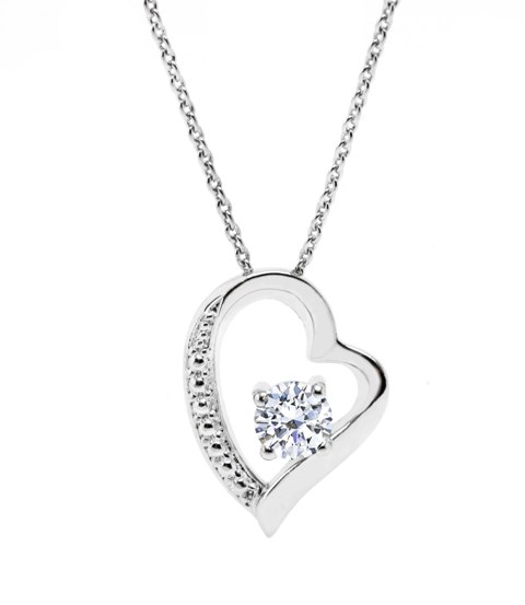 Gp007-cr 19 W X 24 H Mm. Round Shape Rhodium Plated Crystal With Crystals Pendant