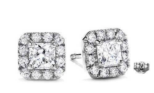 Ge039-cr Rhodium Plated Crystal Color Stud Earrings Made With Crystals