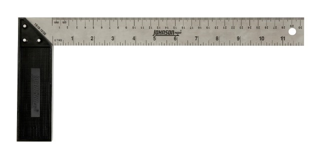 Johnson Level 1910-1200 12 In. Metric Structo-cast Try & Mitre Square