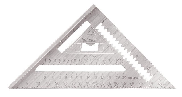7 In. Johnny Square Professional Aluminum Rafter Square