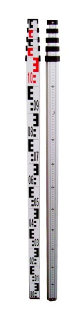 Johnson Level 40-6326 4 Meter Metric Aluminum Grade Rod
