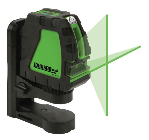Johnson Level 40-6656 Self-leveling Cross-line Laser With Greenbrite Technology