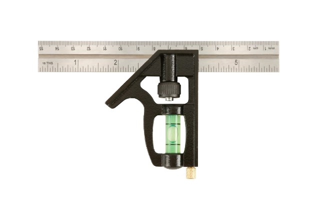 Johnson Level 406em-s 6 In. Heavy Duty Professional Inch & Metric Metal Combination Square