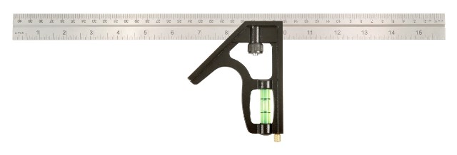 Johnson Level 420em-s 16 In. Heavy Duty Professional Inch & Metric Metal Combination Square