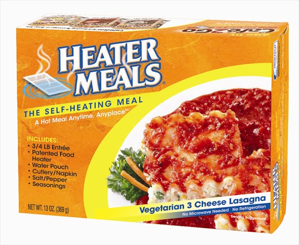 UPC 792564021002 product image for Self-Heating Meal -  Vegetarian Three Cheese Lasagna Case, 12 Count | upcitemdb.com