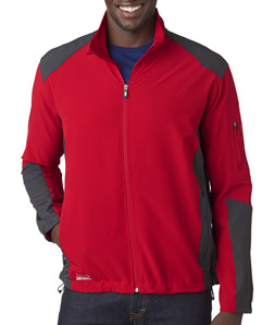 UPC 844217013350 product image for Dri Duck 5309 Adult Baseline Soft Shell Jacket - Red & Coal Medium | upcitemdb.com