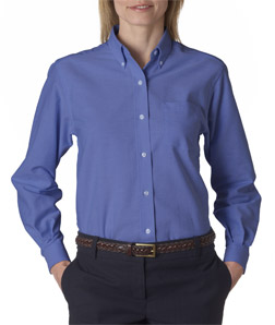 UPC 735991997588 product image for Van Heusen 58800 Ladies Classic Long-Sleeve Oxford - English Blue Medium | upcitemdb.com