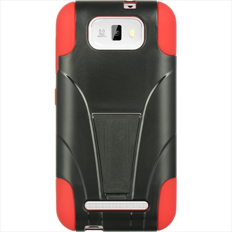 DreamWireless HESCRSTDBLU55RDBK Blu Studio 5.5 Standed Red Skin Plus Black Rubber Case DreamWireless HESCRSTDBLU55RDBK Blu Studio 5.5 Standed Red Skin Plus Black Rubber Case