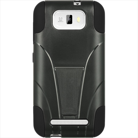 DreamWireless HESCRSTDBLU55BKBK Blu Studio 5.5 Standed Black Skin Plus Black Rubber Case DreamWireless HESCRSTDBLU55BKBK Blu Studio 5.5 Standed Black Skin Plus Black Rubber Case