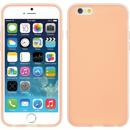 DreamWireless HEFOGIP6PKWT Apple iPhone6 4.7 In. Foggy Case - Pink Tinted With White Trim DreamWireless HEFOGIP6PKWT Apple iPhone6 4.7 In. Foggy Case - Pink Tinted With White Trim