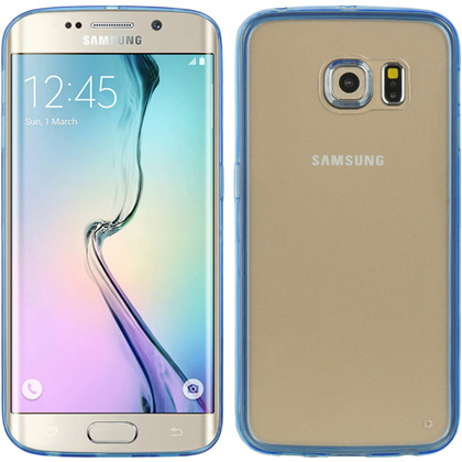DreamWireless FTCSAMS6EG-TRANS-BL Samsung Galaxy S6 Edge Transparent Fusion Case - Blue Tpu Plus Clear Pc DreamWireless FTCSAMS6EG-TRANS-BL Samsung Galaxy S6 Edge Transparent Fusion Case - Blue Tpu Plus Clear Pc