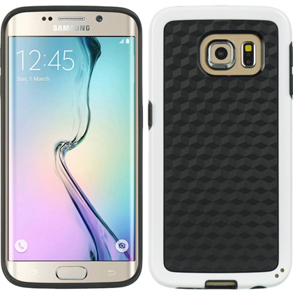 DreamWireless FTCSAMS6EG-BKWT Samsung Galaxy S6 Edge Fusion Candy Case - Black Tpu Plus White Pc DreamWireless FTCSAMS6EG-BKWT Samsung Galaxy S6 Edge Fusion Candy Case - Black Tpu Plus White Pc