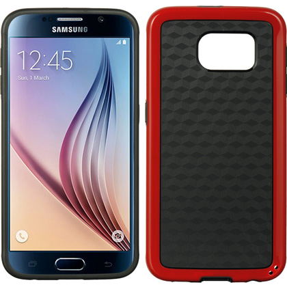 DreamWireless FTCSAMS6-BKRD Samsung Galaxy S6 Fusion Candy Case - Black Tpu Plus Red Pc DreamWireless FTCSAMS6-BKRD Samsung Galaxy S6 Fusion Candy Case - Black Tpu Plus Red Pc