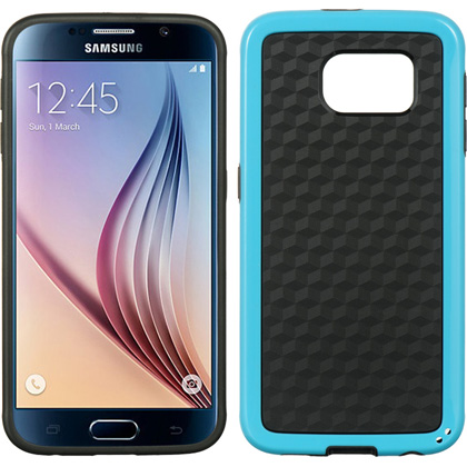 DreamWireless FTCSAMS6-BKBL Samsung Galaxy S6 Fusion Candy Case - Black Tpu Plus Blue Pc DreamWireless FTCSAMS6-BKBL Samsung Galaxy S6 Fusion Candy Case - Black Tpu Plus Blue Pc