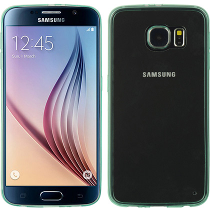 DreamWireless FTCSAMS6-AU-TLCL Samsung Galaxy S6 Fusion Candy Case - Teal Trim With Clear Agua DreamWireless FTCSAMS6-AU-TLCL Samsung Galaxy S6 Fusion Candy Case - Teal Trim With Clear Agua