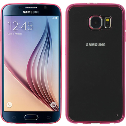 DreamWireless FTCSAMS6-AU-HPCL Samsung Galaxy S6 Fusion Candy Case - Hotpink Trim With Clear Agua DreamWireless FTCSAMS6-AU-HPCL Samsung Galaxy S6 Fusion Candy Case - Hotpink Trim With Clear Agua