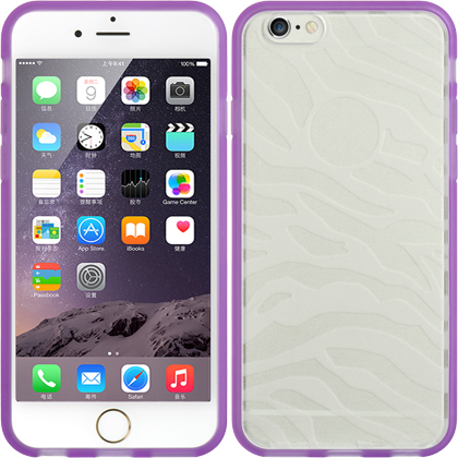 DreamWireless FTCIP6ZPPCL Apple iPhone 6 - 4.7 in. Fusion Case Purple Tpu Embed Zebra Protection Case Clear DreamWireless FTCIP6ZPPCL Apple iPhone 6 - 4.7 in. Fusion Case Purple Tpu Embed Zebra Protection Case Clear