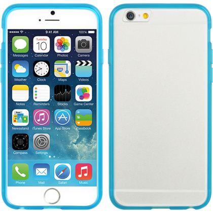 DreamWireless FTCIP6BLCL-AU Apple iPhone 6 - 4.7 in. Fusion Candy Case Blue Trim With Clear Agu DreamWireless FTCIP6BLCL-AU Apple iPhone 6 - 4.7 in. Fusion Candy Case Blue Trim With Clear Agu
